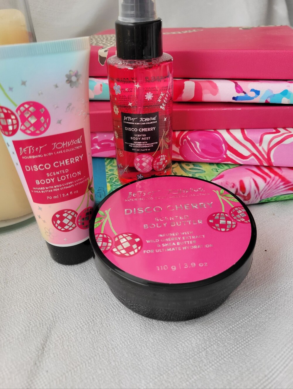 Betsey Johnson Disco Cherry Scented Body Trio